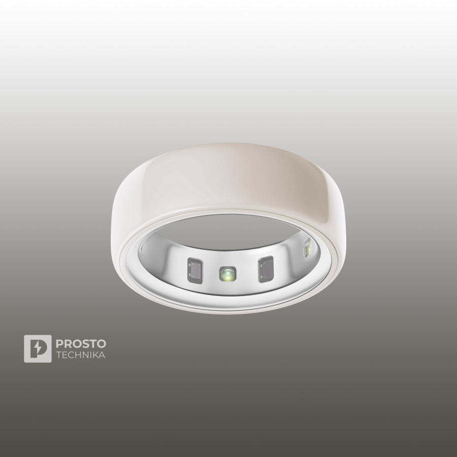 Oura Ring 4 Ceramic Cloud Size 10